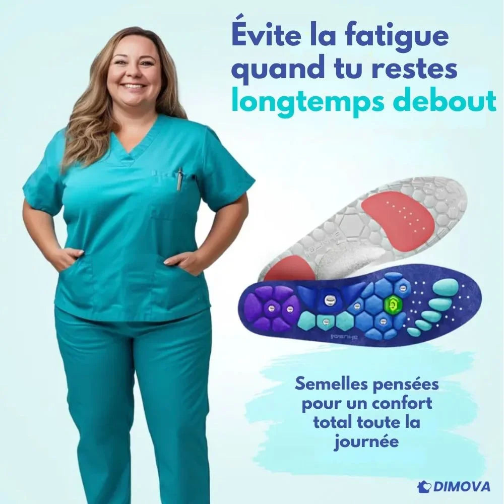 Semelles amortissantes V3 – Confort total & soutien orthopédique